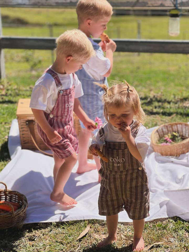 Slow Days Overalls - Teddy Brown for wholesale by COKO baby