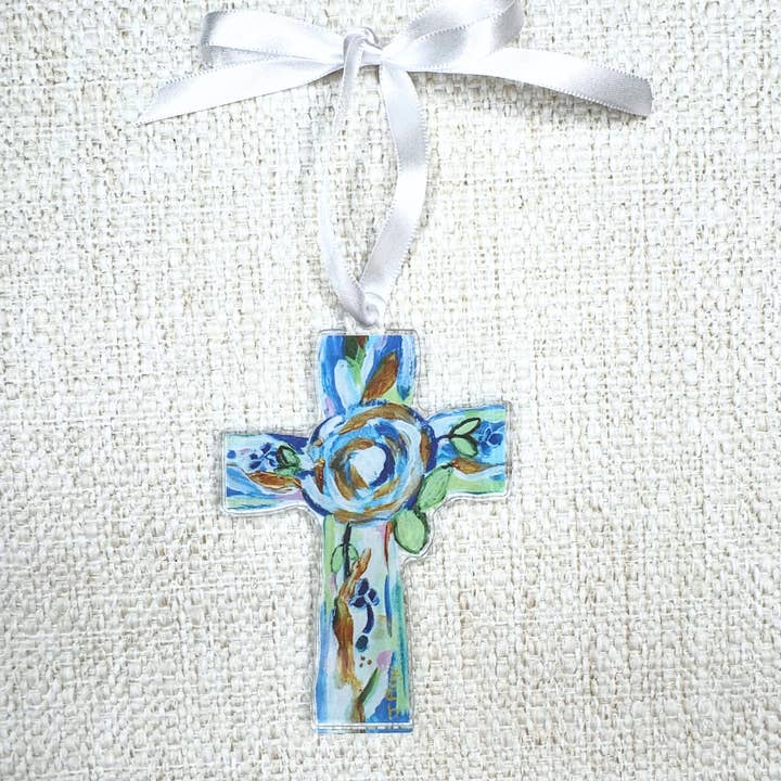 Hope Cross Ornament for wholesale by Jeanne Player Fine Art
