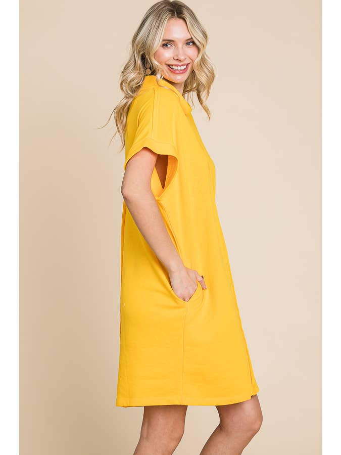 Culture Code - Wholesale Jurk - Dames - CFD1293A - LOOSE HIGH NECK OUTSEAM SHIFT JURK5