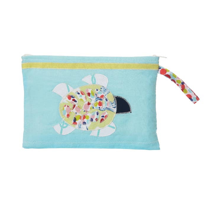 Sea Turtle Wristlet Pouch Bag for wholesale by Beachcombers