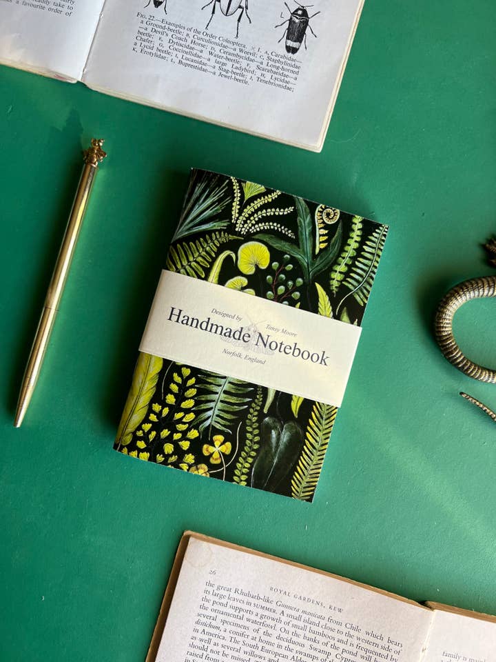 Ferns Pocket Notebook for wholesale by Tansy Moore