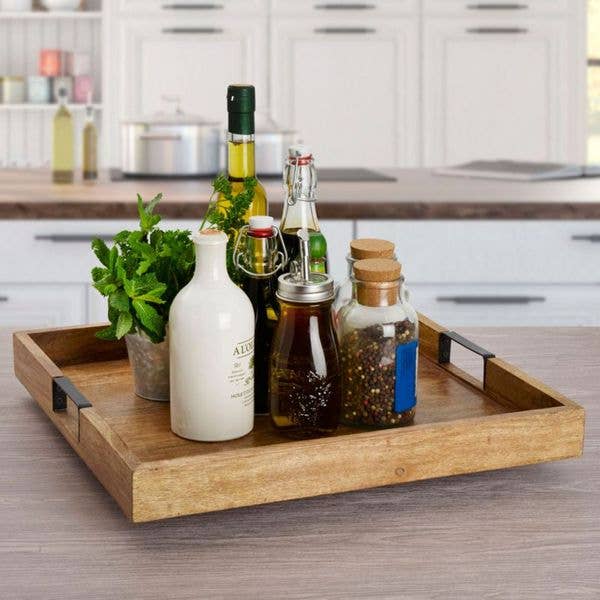 BROWN Mikasa Grmt Bscs Square Lazy Susan Open Stock for wholesale on Faire2