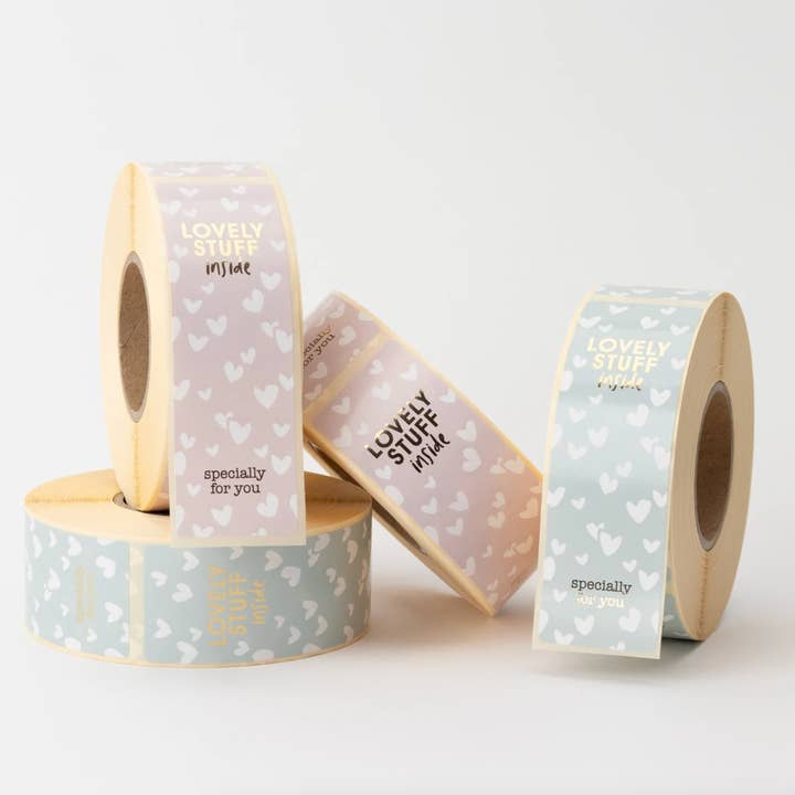 liebevoll verpackt - Wholesale Sticker - Sticker "Lovely Stuff inside" (490 stickers)1