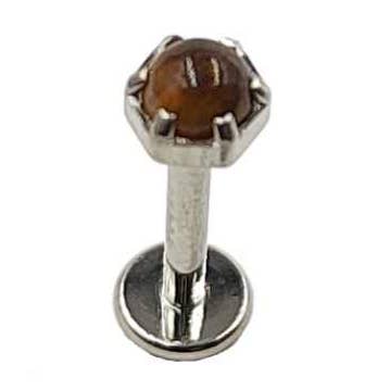 Tiger eye titanium piercing for wholesale by MYLENE ET FELIX