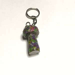 Semi-Precious Stone Mushroom Keychains for wholesale by Loose Neck Land