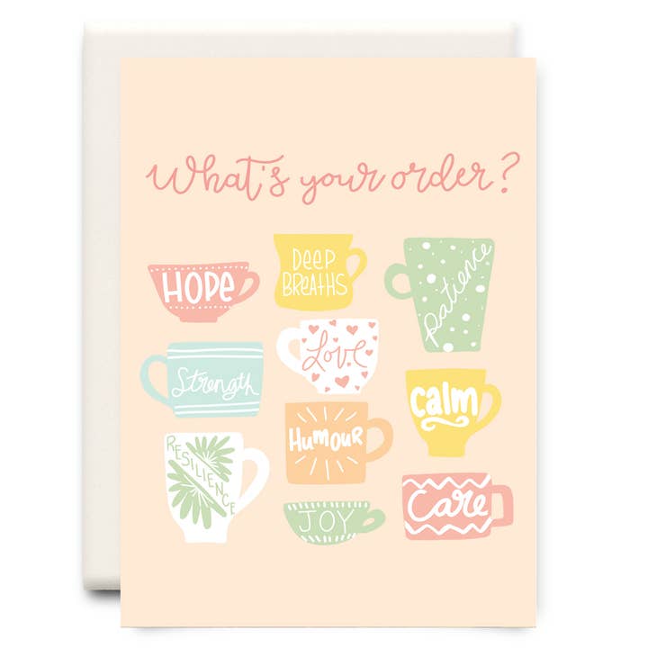 What's Your Order? | Friendship Greeting Card for wholesale by Inkwell Cards