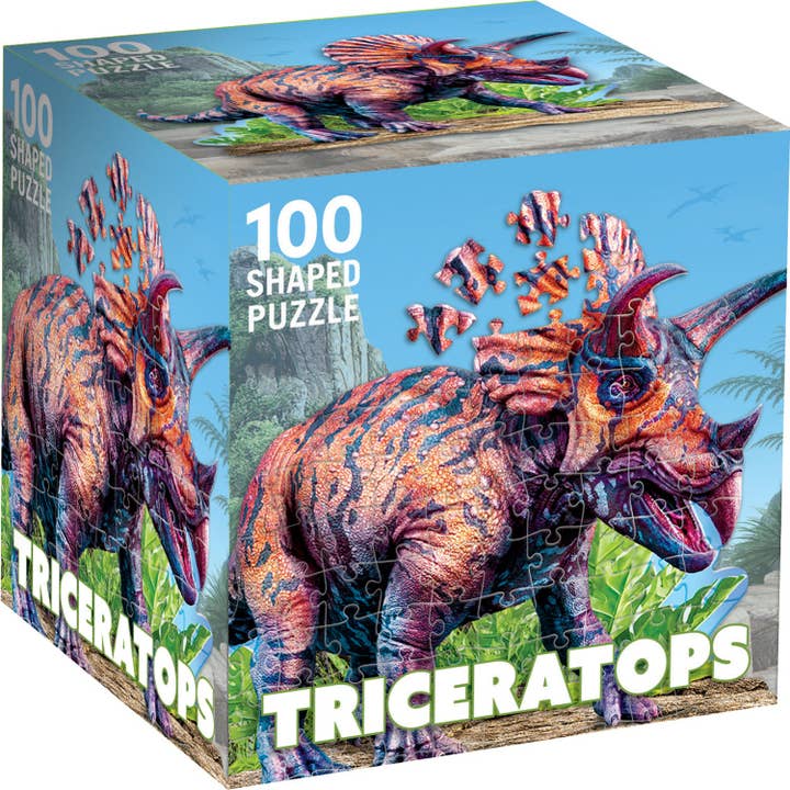 Puzzle Triceratops en forme de 100 pièces pour la vente par Masterpieces Puzzles
