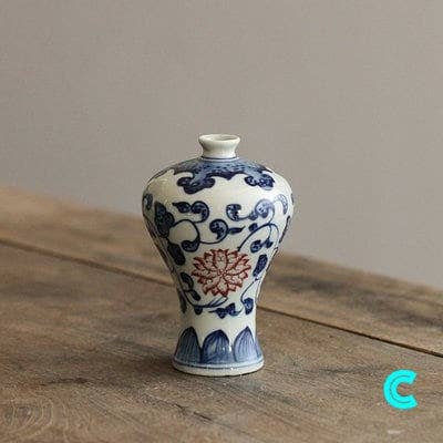 Gohobi （We cover U.S. import duties） – wholesale Vase – Gohobi Hand-painted Blue and White Porcelain Vase2