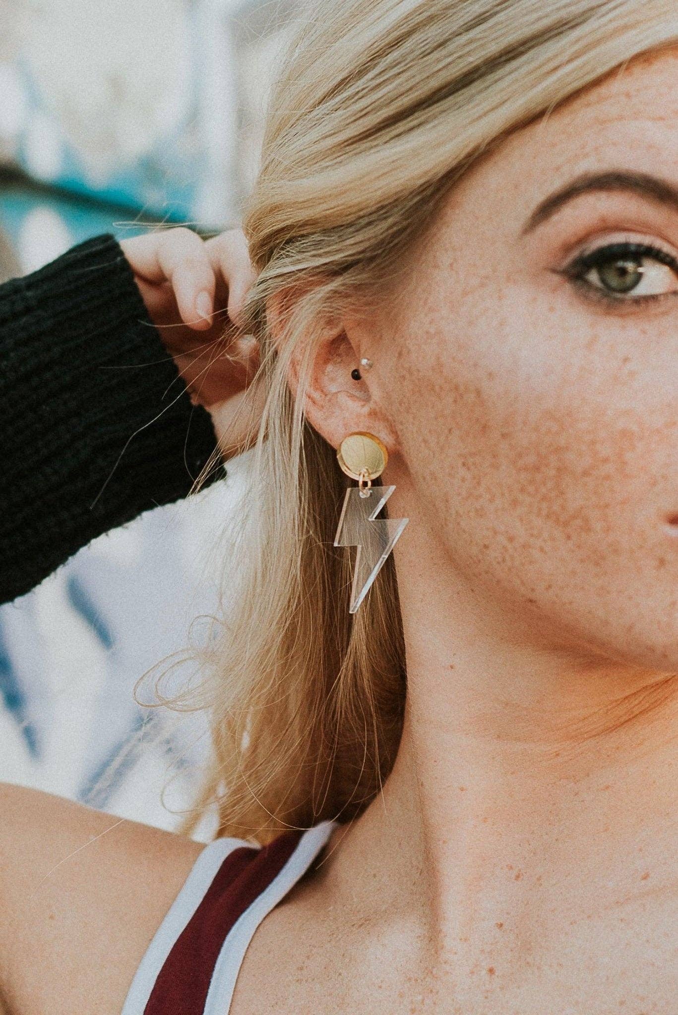 Sleepy Mountain - Vente Boucles d'oreilles pendantes - Boucles d'oreilles Lightning Bolt5