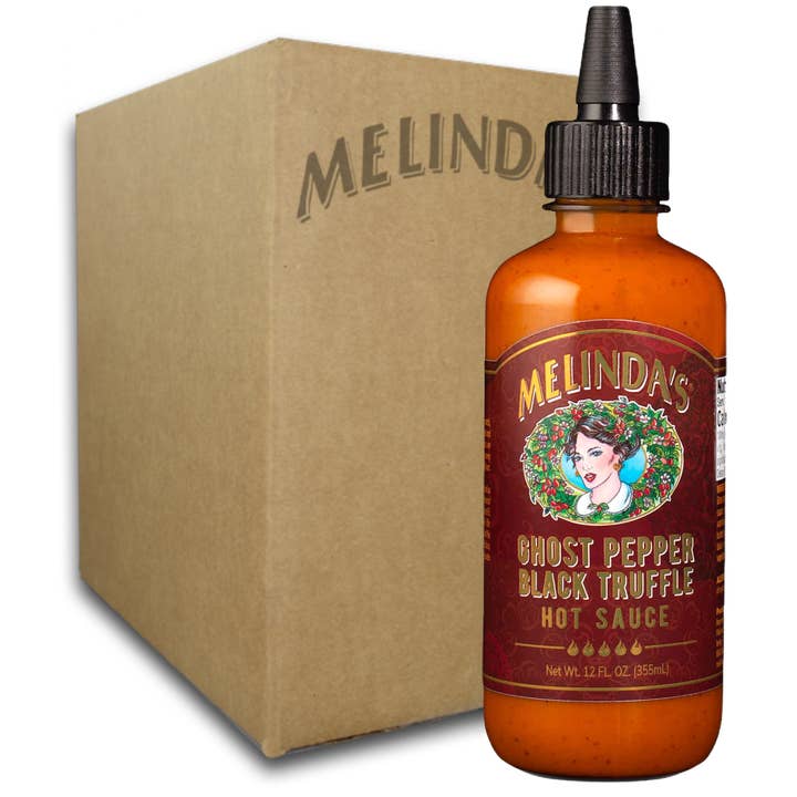 Melinda’s Foods, LLC - Wholesale Hot Sauce - Melinda's Ghost Pepper Black Truffle Sauce (6 pk Case)