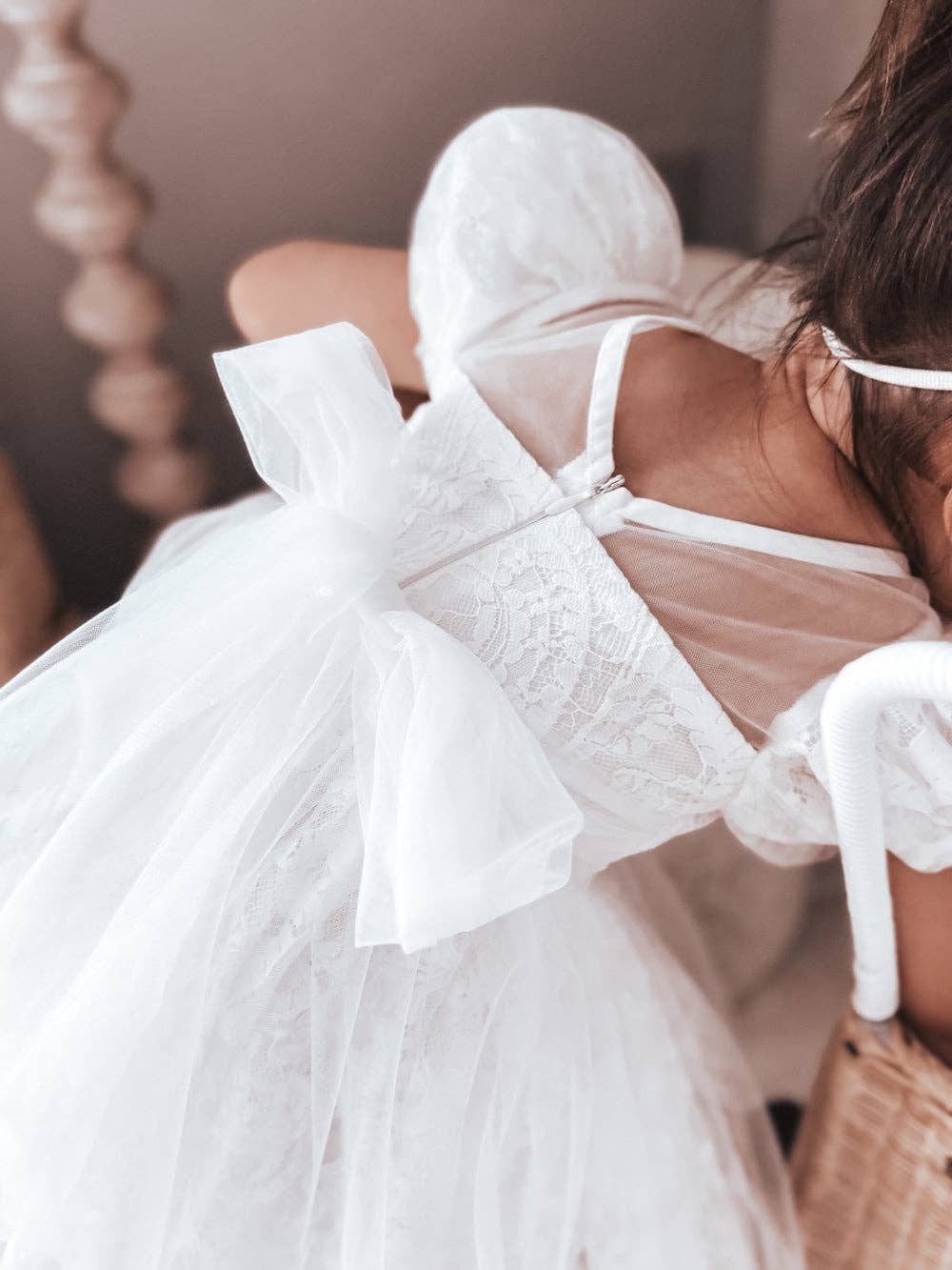 A Little Lacey – wholesale Dress – Kids – Genevieve Girls White Lace Dress3