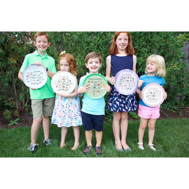 Dishique - Wholesale Dinner Plate - Mermaid Alphabet Plastic Plate