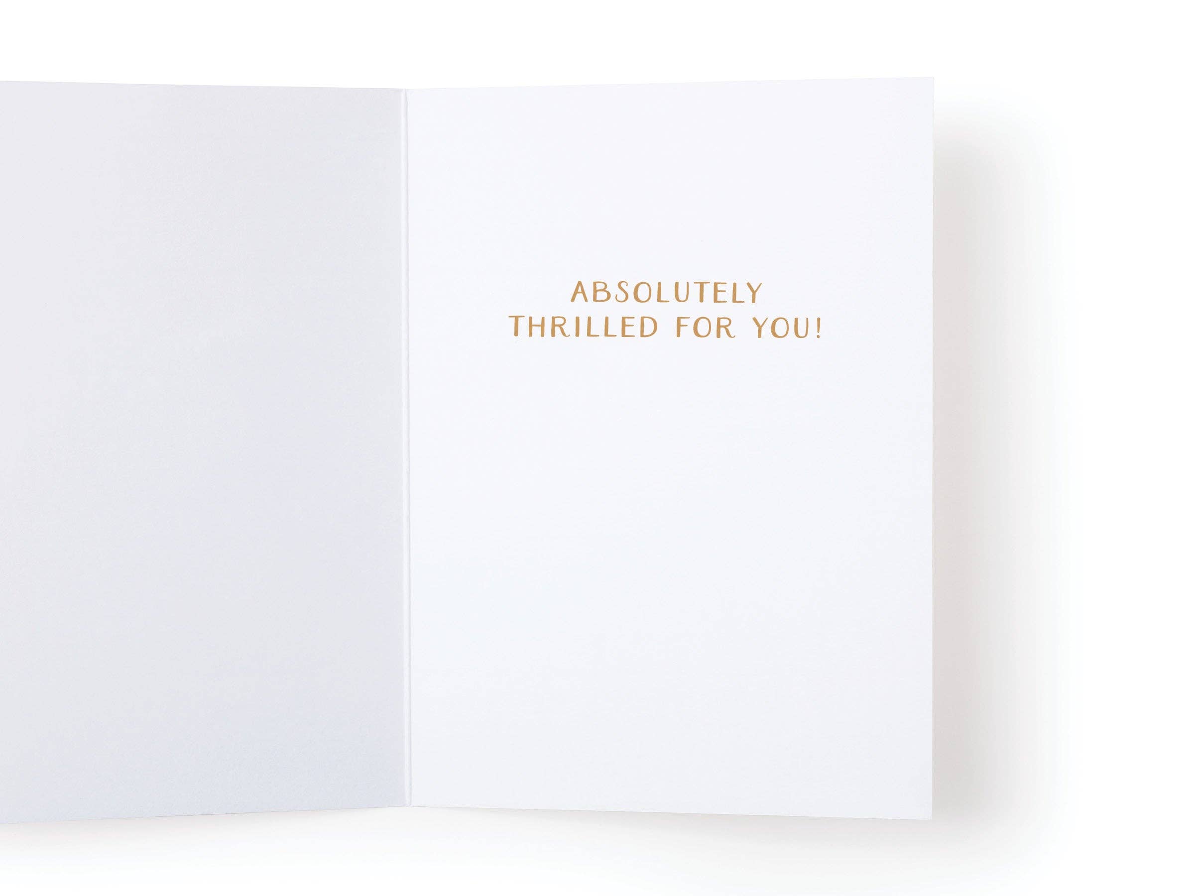 Easyhand Goods – formerly Onderkast - Wholesale Engagement Card - Best Wishes Bride Greeting Card1