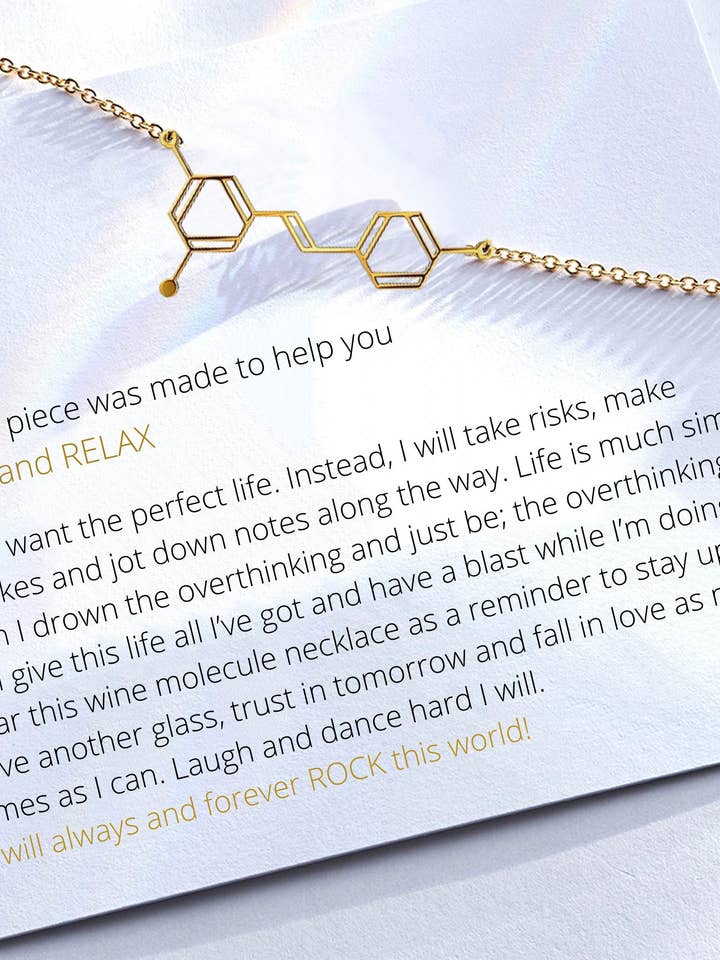 Collana pendente con cuscinetti pendenti vino | Oro o argento per la vendita all'ingrosso da parte di C.J.ROCKER