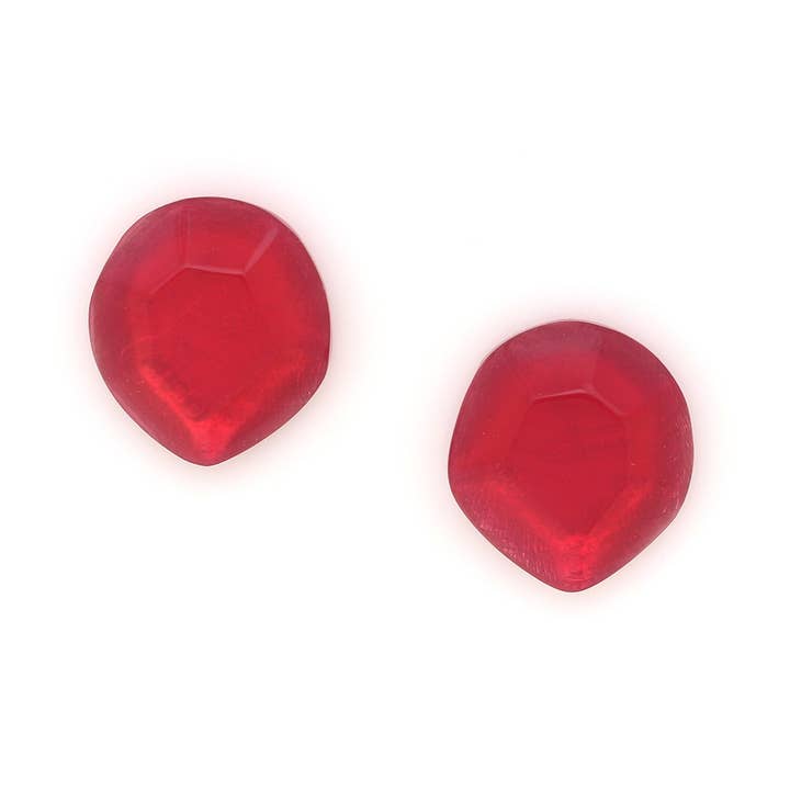 IZMIR ruby stud earrings for wholesale by Nature Bijoux
