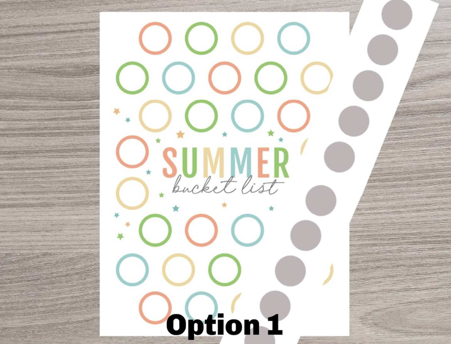 Scratch Away - Wholesale Calendar - Scratch OFF Summer Bucket List Chart2