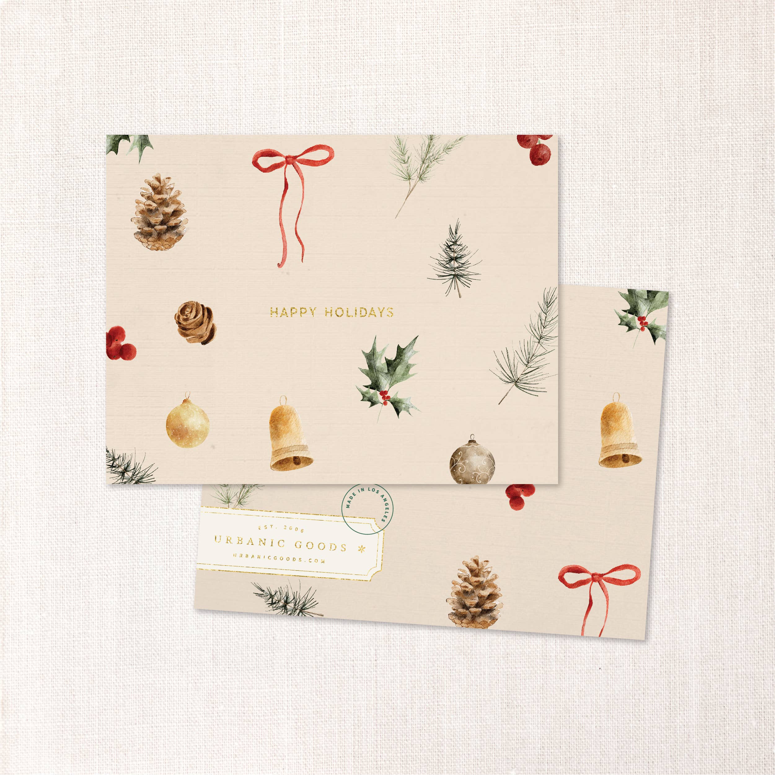 Urbanic Goods - Wholesale Season's Greetings Card - Favorite Things Holiday Card