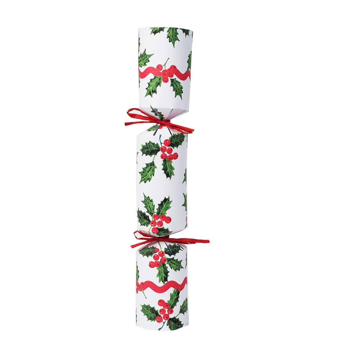 Talking Tables UK - Wholesale Christmas decoration - Holly White Christmas Crackers | 6 Pack | Christmas Table |5