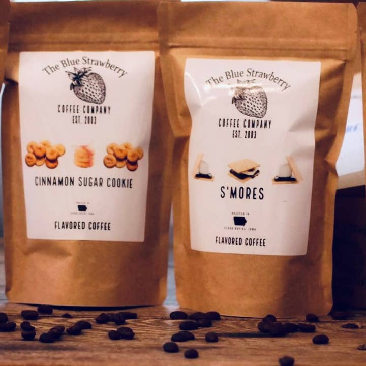 The Blue Strawberry Coffee Co - Wholesale Ground Coffee - Cinnamon Sugar Cookie (Flavored Coffee)