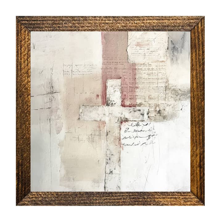 TIMBERLAND RAHMEN "BLESS YOUR HEART SERIES" BLUSH CROSS 3 für den Großhandel von Jarmz Designs