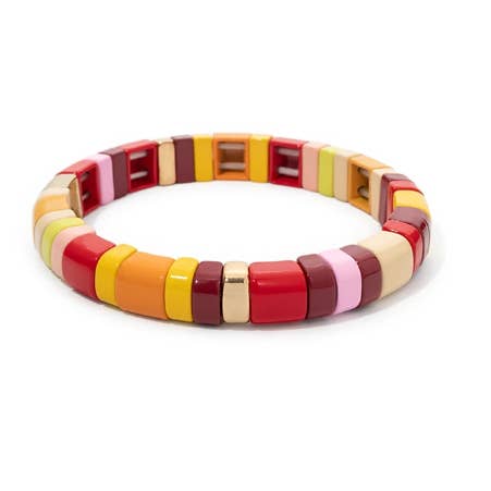 Malibu Sugar – Großhandel Perlenarmband – Verschiedene bunte Fliesenarmbänder in herbstlichen Farbtönen!