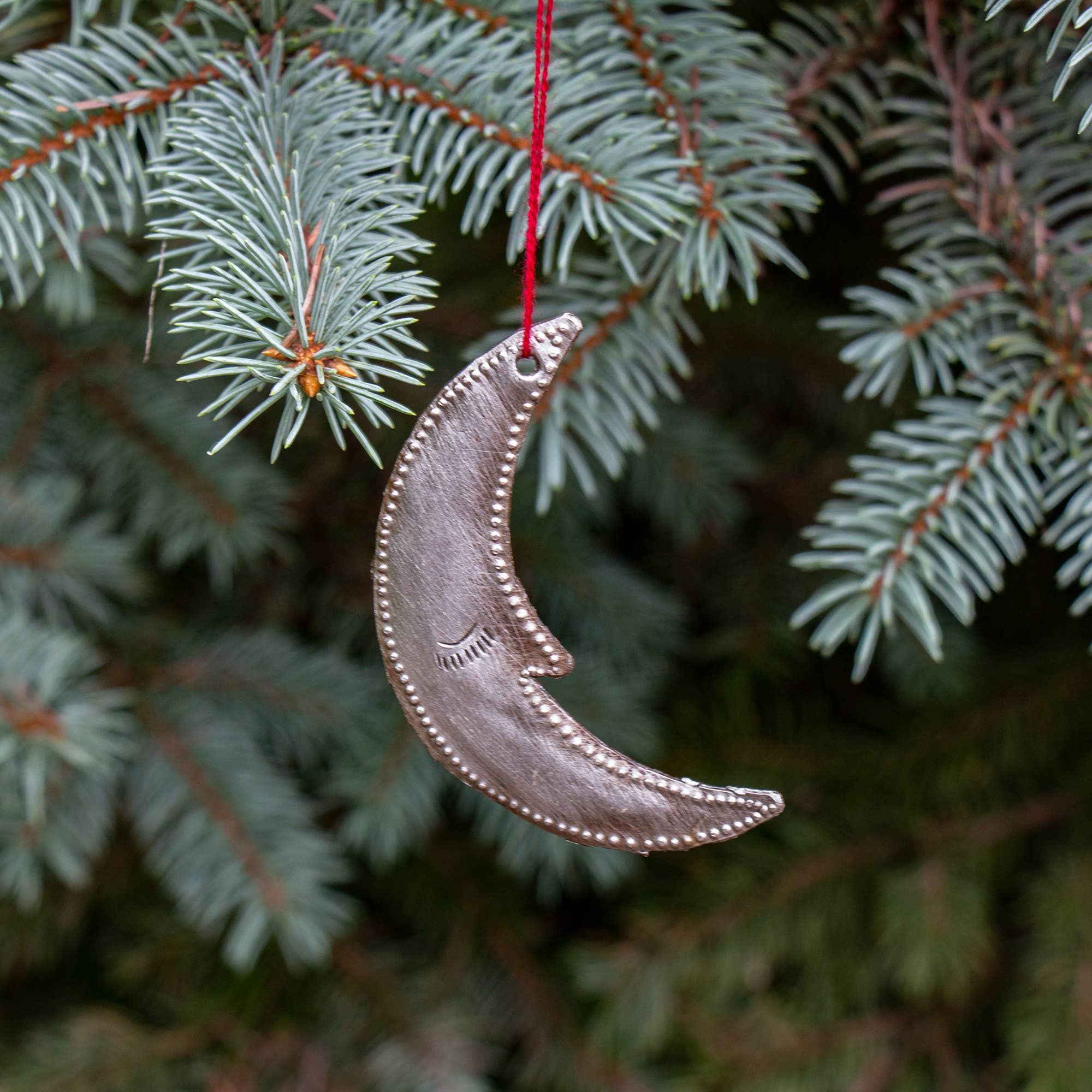 Global Crafts – Großhandel Verzierung – 3 „Tall Moon Haitianische Metalltrommel Weihnachtsverzierung2