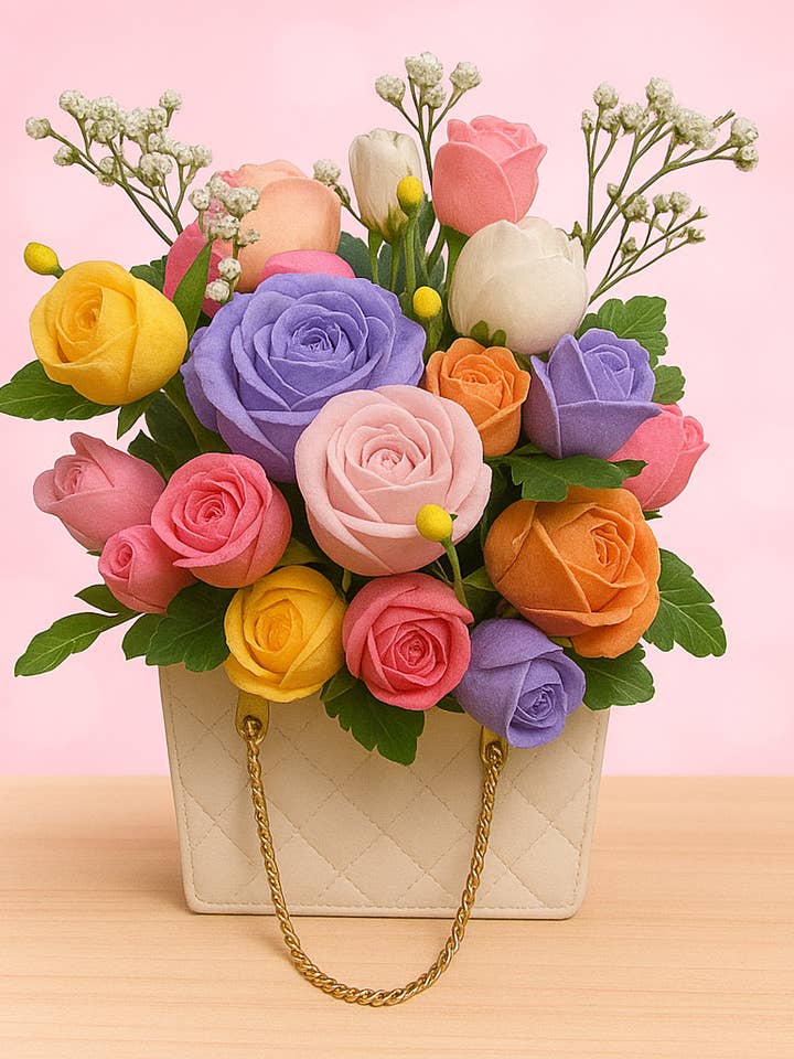 Lilla sæbeblomstbuket for engroshandel hos Princippeza Skincare