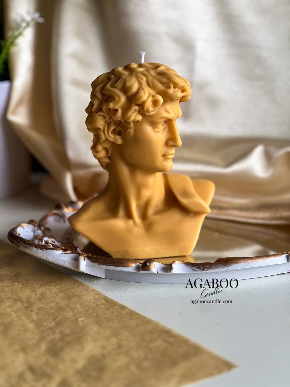 Agaboo Candle - Wholesale Novelty Candle - David Head Candle 5.5x5in - Sculptural3