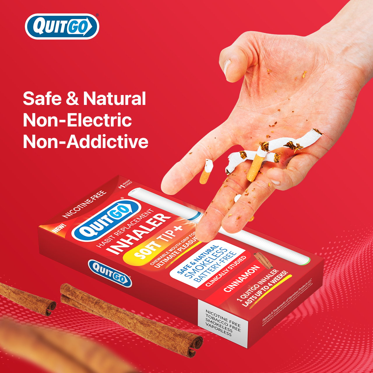 QuitGo - Wholesale Aromatherapy Inhaler - QuitGo® Flavored Air – Cinnamon5