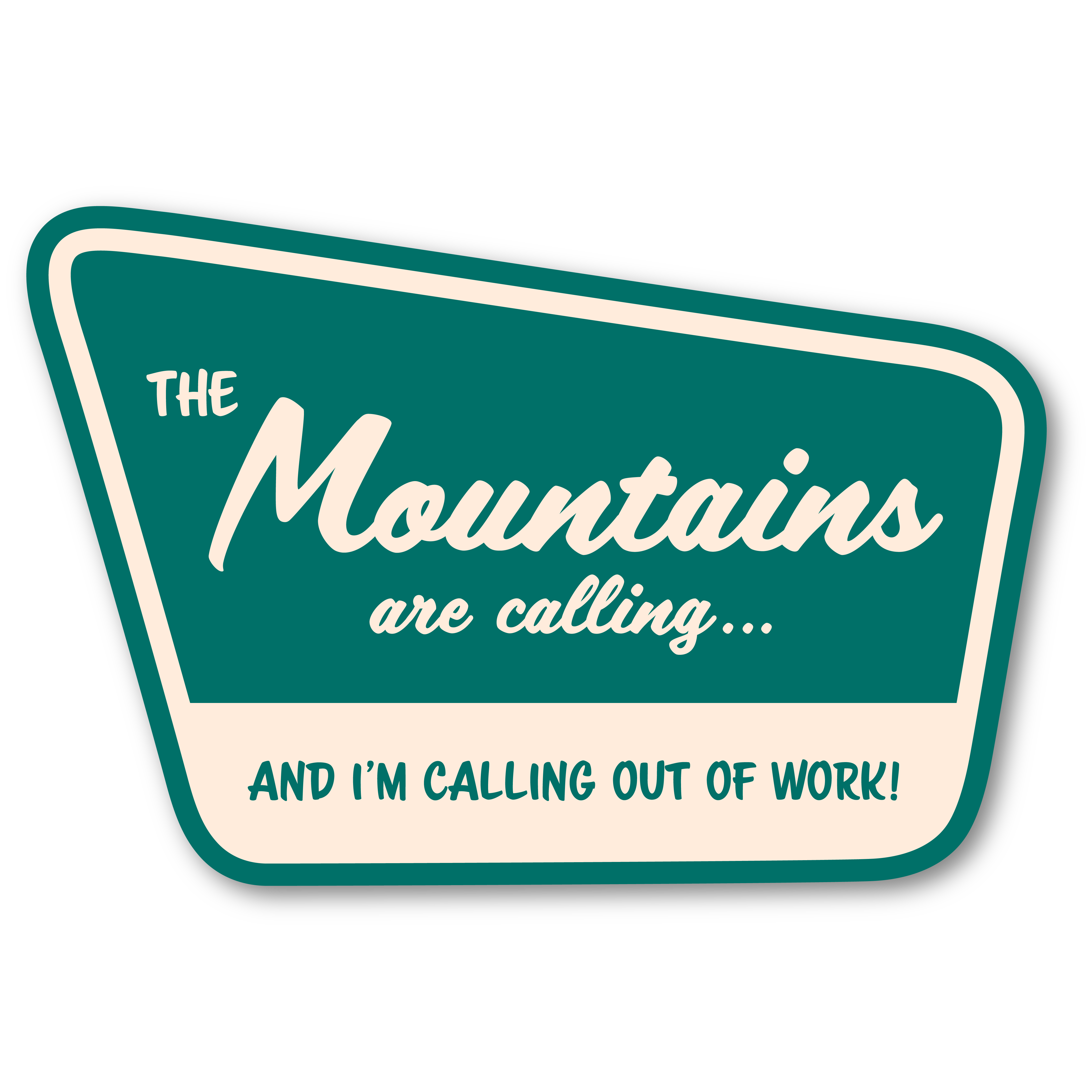 Catbee Designs - Wholesale Sticker - Mountains Are Calling Vinyl Sticker0