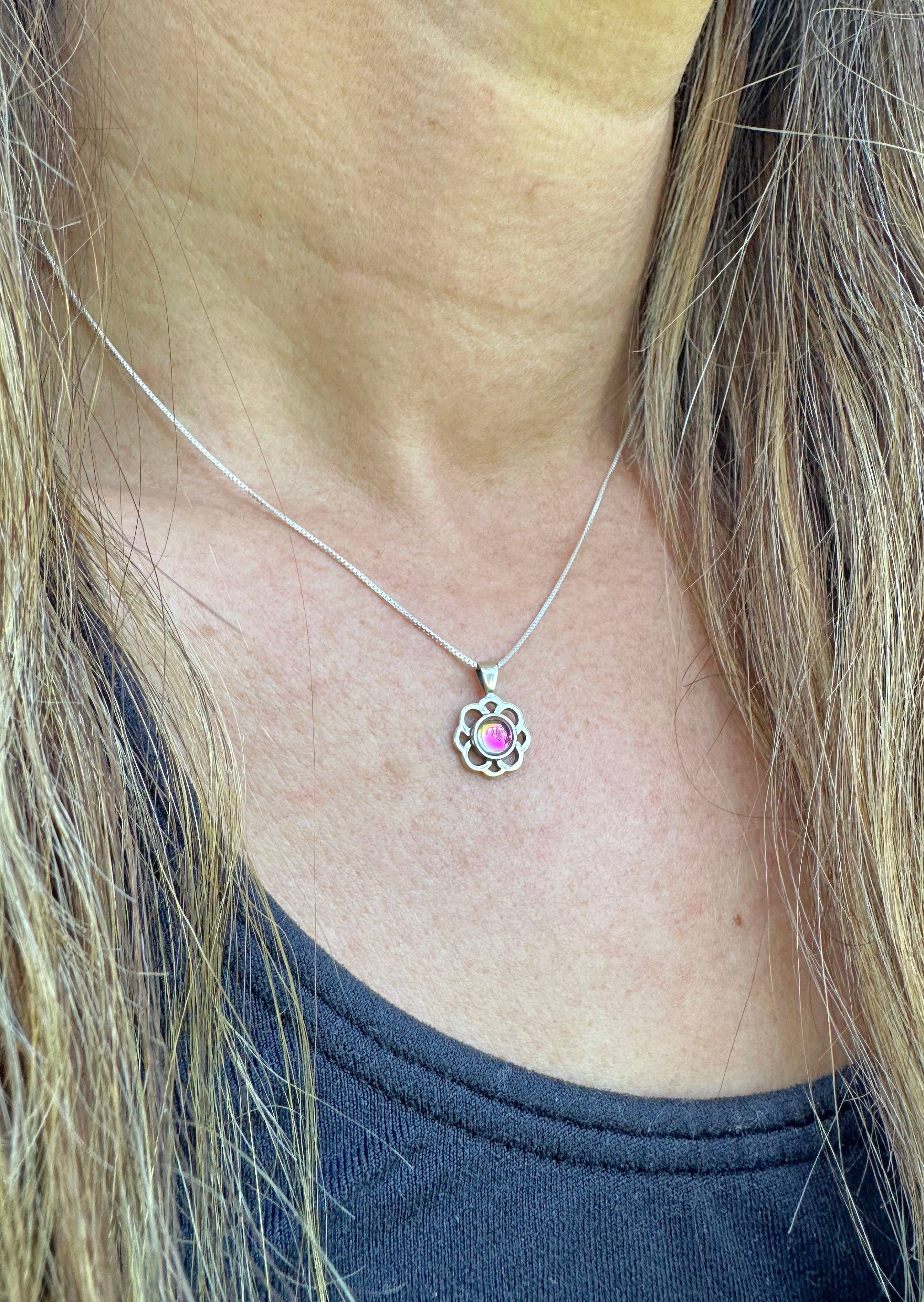 LeightWorks - Wholesale Pendant/Charm Necklace - Teeny Loop Pendant Cute Sterling Silver Crystal Jewelry4