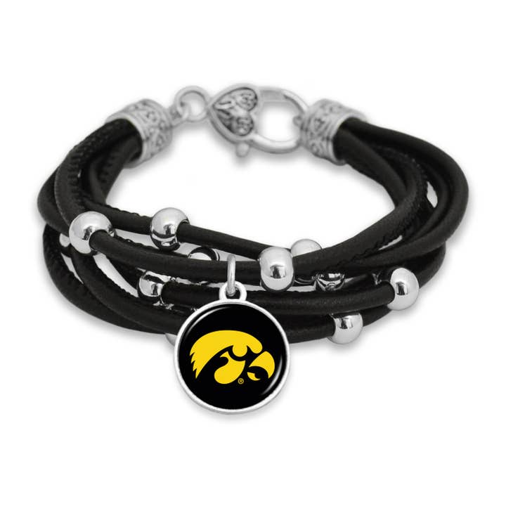 From The Heart - Wholesale Charm/Dangle Bracelet - Iowa Hawkeyes Lindy Bracelet