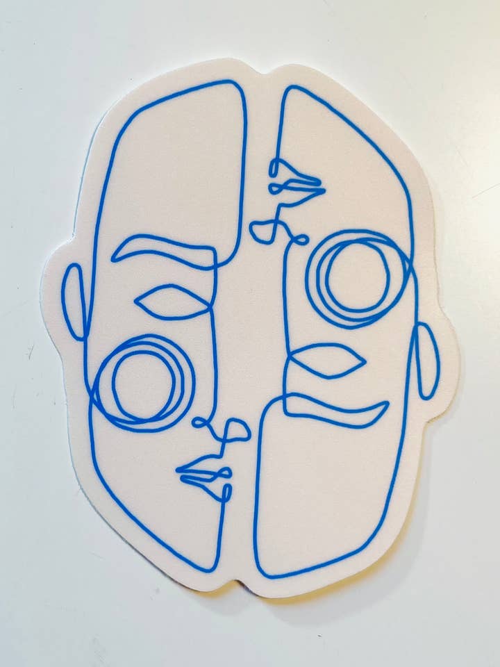 Duo Sticker for wholesale by Mercedes Tabish Illustration