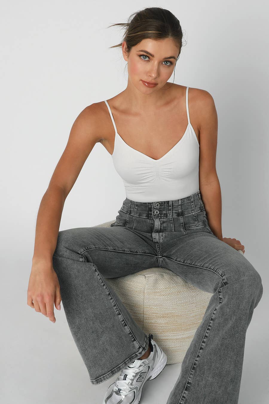 NIKIBIKI - Wholesale Camisole - Women's - NS8341-  Jersey Shirred Cami 8