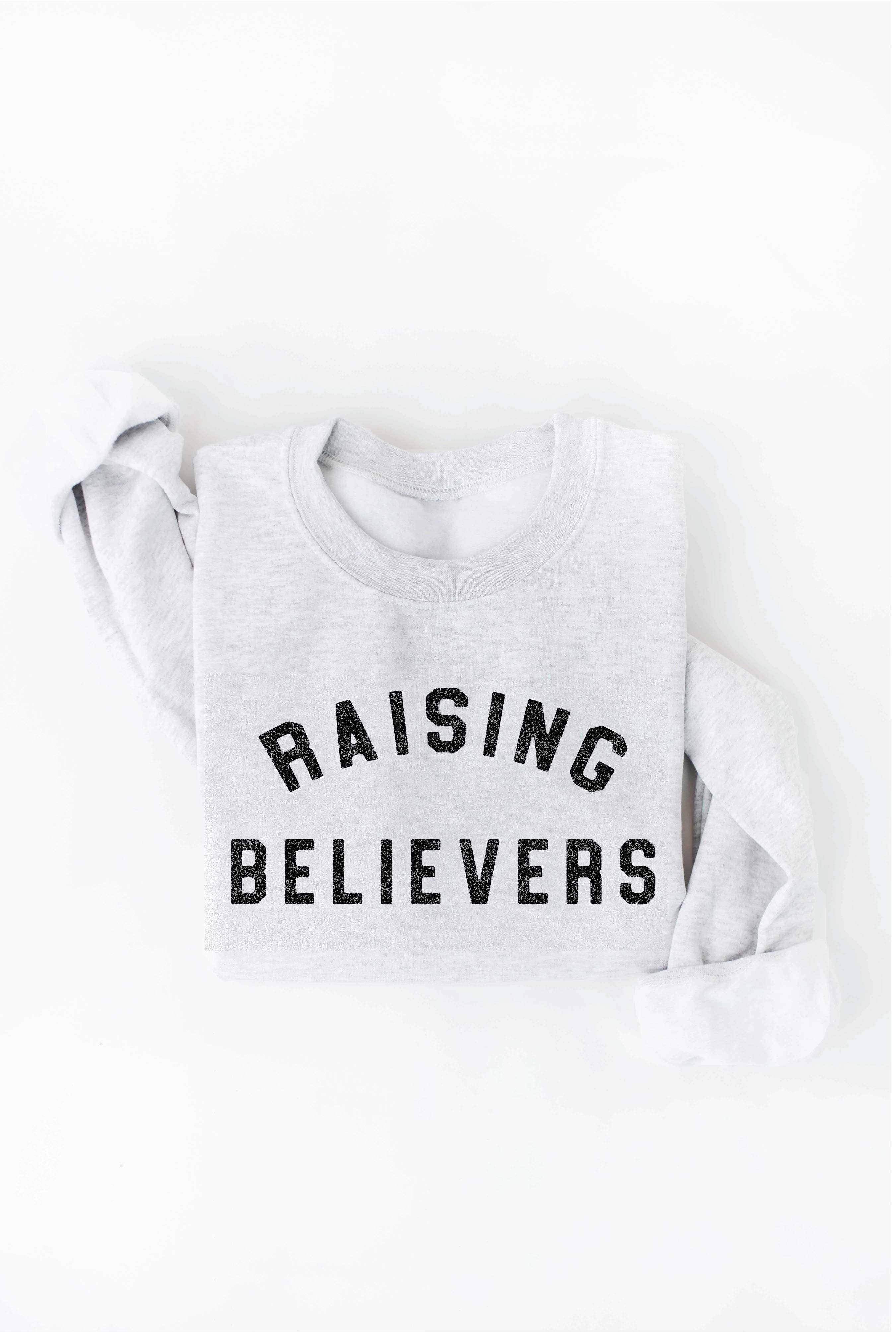 OAT COLLECTIVE - Wholesale Graphic Sweatshirt - Women's - RAISING BELIEVERS Graphic Sweatshirt - Fleece Pullover7
