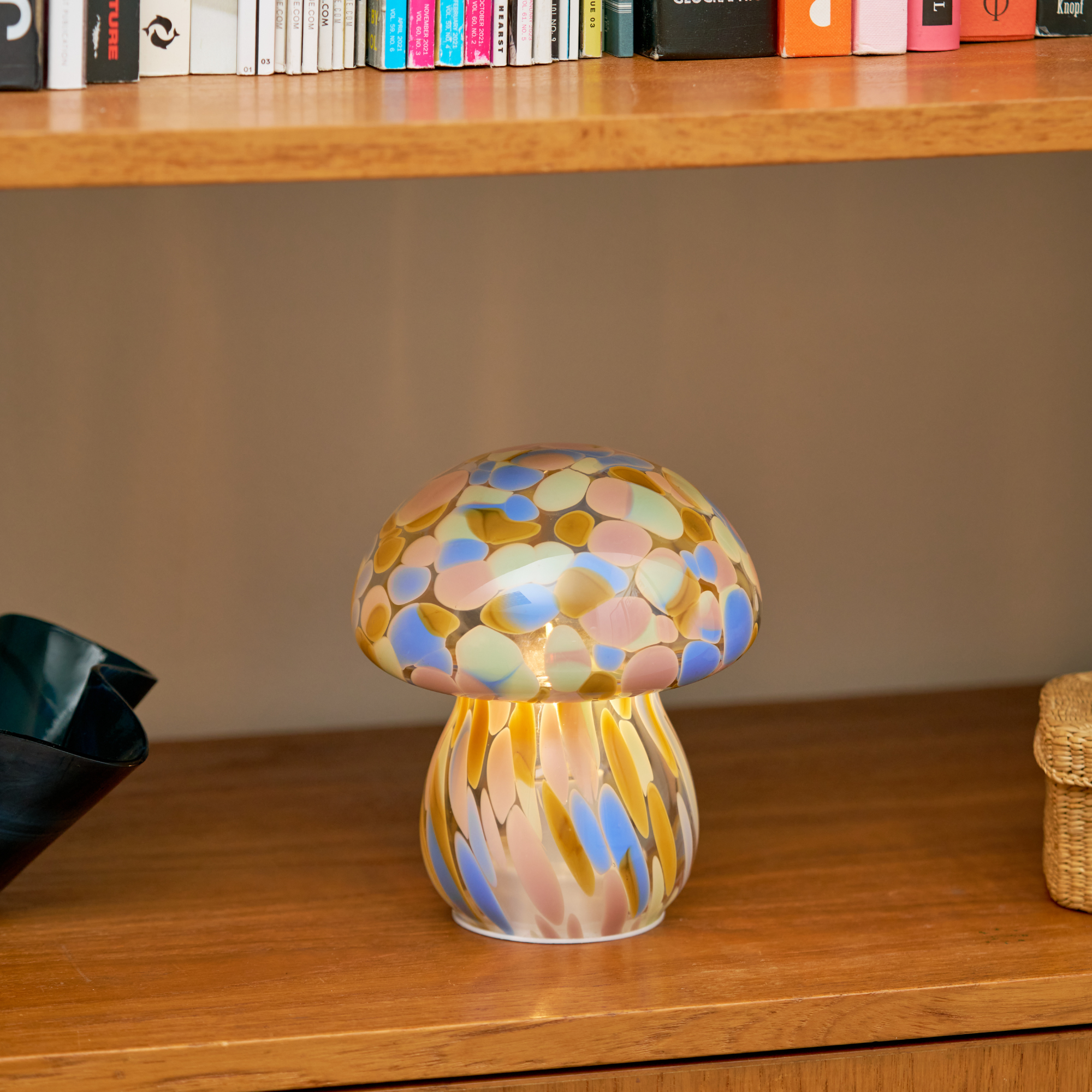 Humber - Wholesale Accent/Desk Lamp - Cordless Glass Mushroom Lamp9