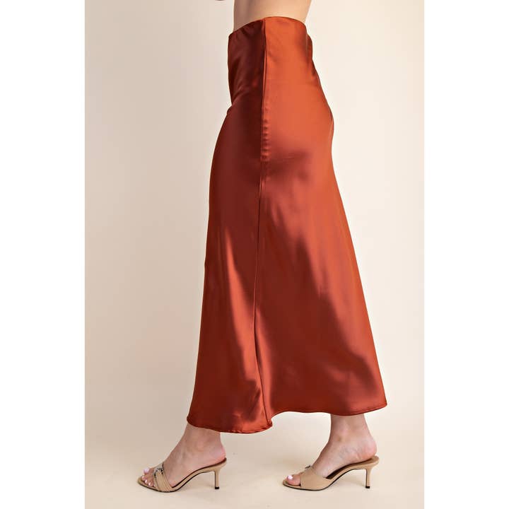 STYLE USA - Wholesale Skirt - Women's - Midi Satin Skirt6