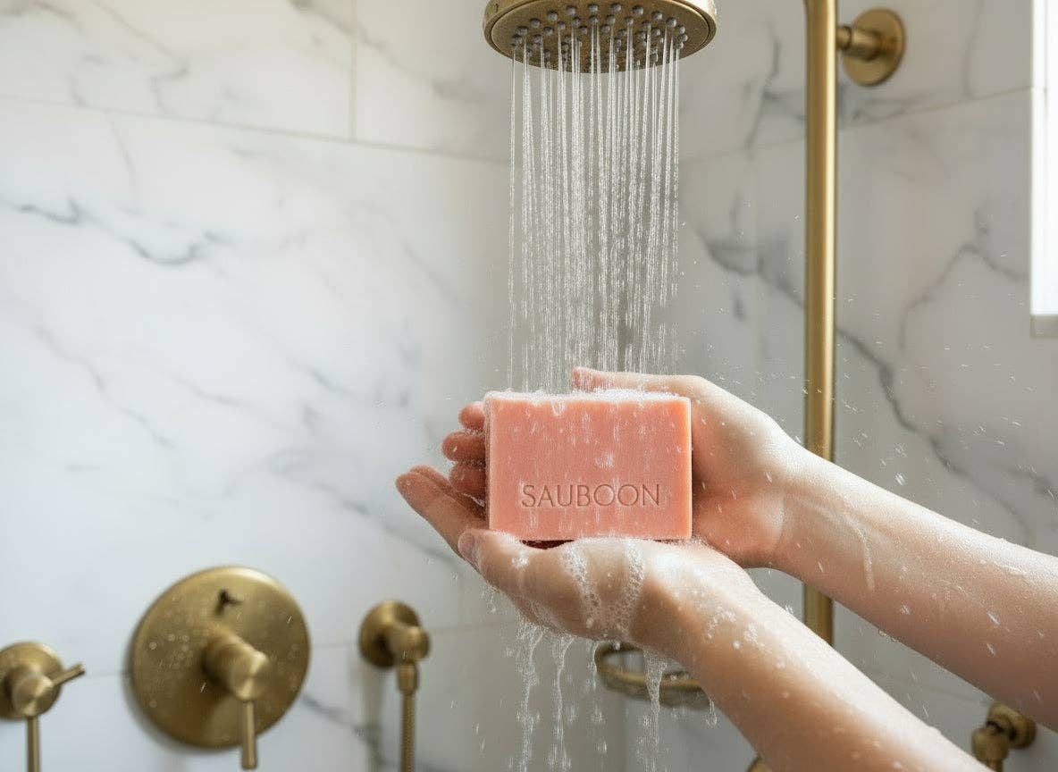 SAUBOON Handcrafted Soaps - Wholesale Bar Soap - PINK SEASIDE1