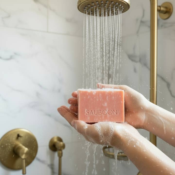 SAUBOON Handcrafted Soaps - Wholesale Bar Soap - PINK SEASIDE1