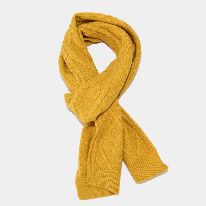 Dipped Shop - Wholesale Winter accessory set – women's - Winter Knit Thick Warm Scarf Hat Gloves Set DP25G7167