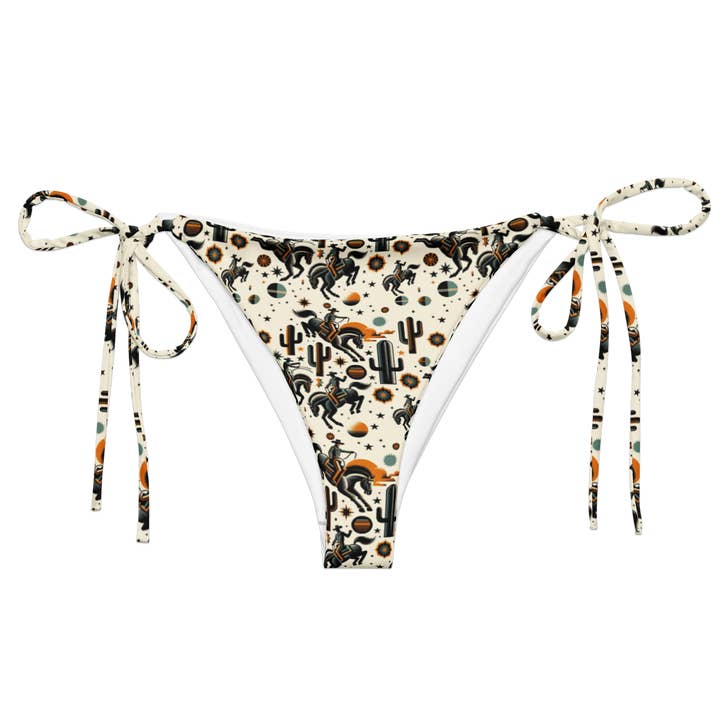 Braguita de bikini Cosmic Rodeo: Bucking Space Bronco String para venta al por mayor de Texas Eclipse Outfitters