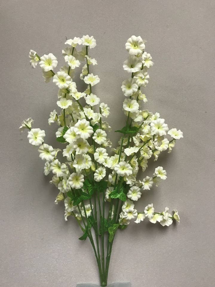 SMALL MORNING GLORY BUSH X5 WHITE - 41670 for wholesale by General Wholesale Inc