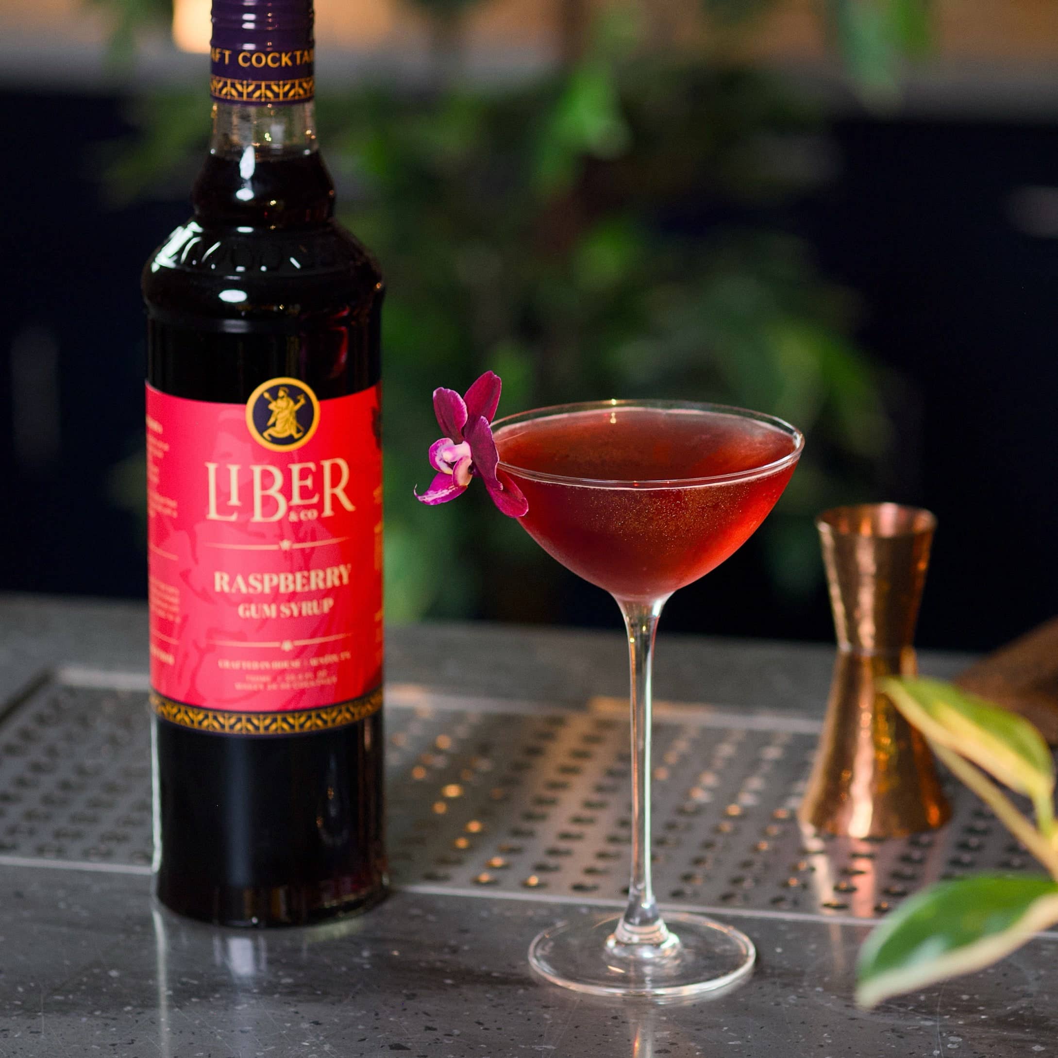 Liber & Co. – wholesale Cocktail mix/syrup – Raspberry Gum Syrup3