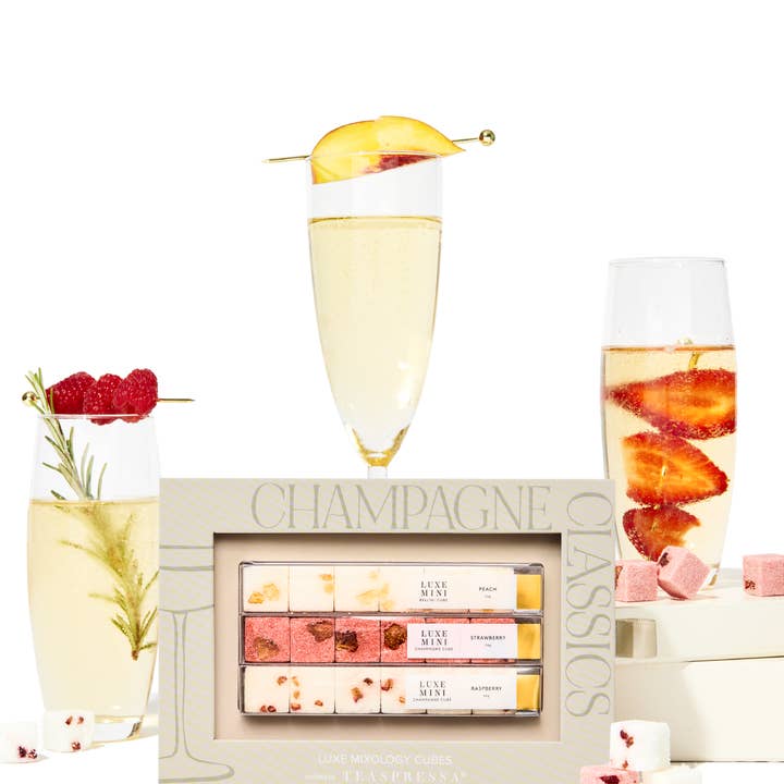 TEASPRESSA | LUXE Mixer Cube - Wholesale Cocktail Mix/Syrup - Passport to: Champagne Kit (Limited Edition)3