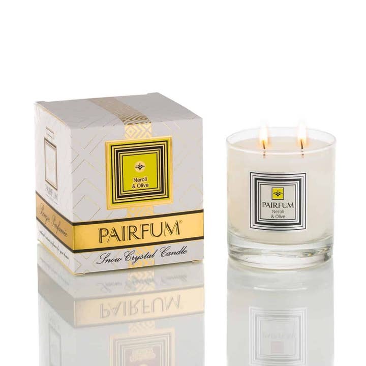 Large Snow Crystal - Perfumed Candles - Neroli & Olive for wholesale by Pairfum London