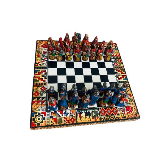 Zoe Artcrafts - Wholesale Board Game - Peruvian Handmade Chess Board Game 8x8"