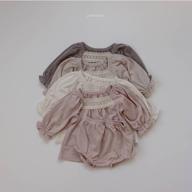 peekaboo - Wholesale Clothing Set - Baby - Baby Bloomer Set Girls Dress with Bloomer w/ head band1