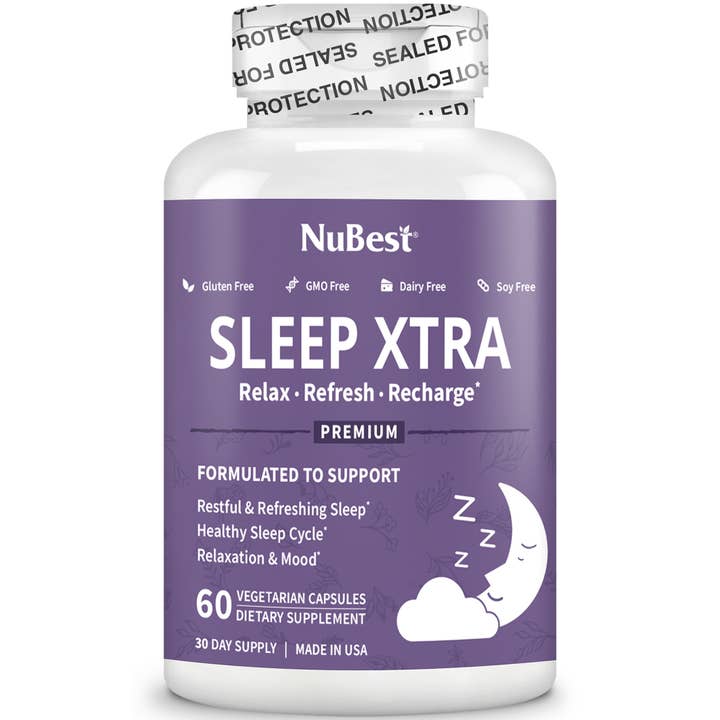 Sleep Xtra by NuBest, Support Restful Sleep, 60 Vegan Caps for wholesale by NuBest Nutrition