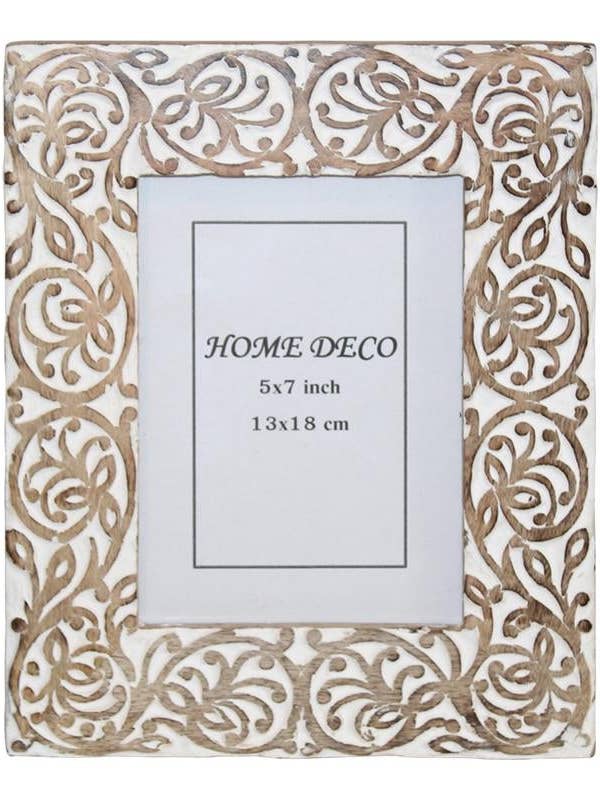 Floral Trellis Mango Wood Picture Frame for wholesale by Little Elephant