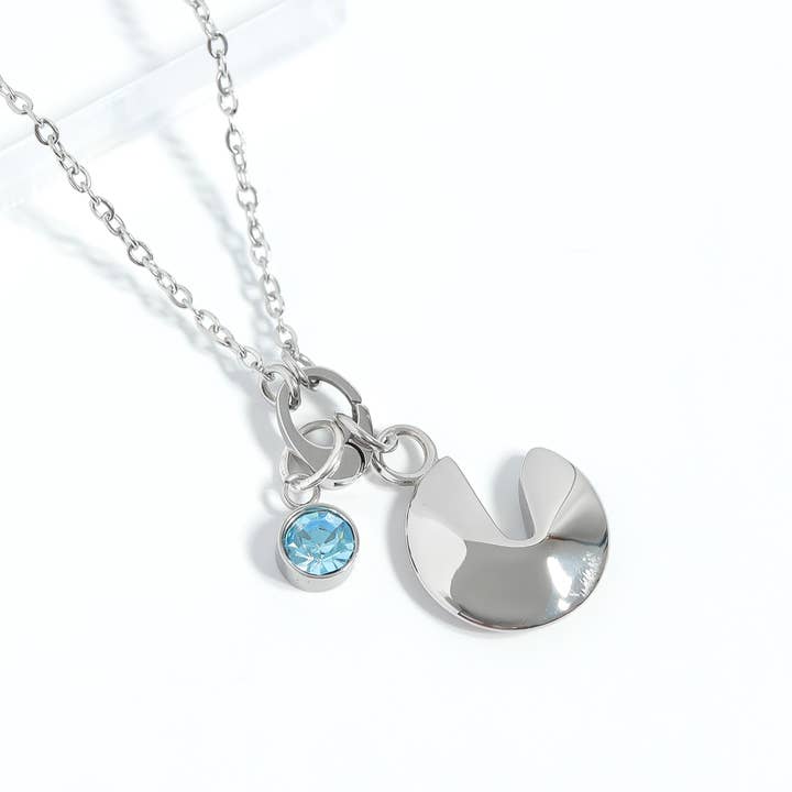 WJW - Wholesale Individual Charm/Pendant - 18K Gold PVD Stainless Steel Fortune Cookie Charm